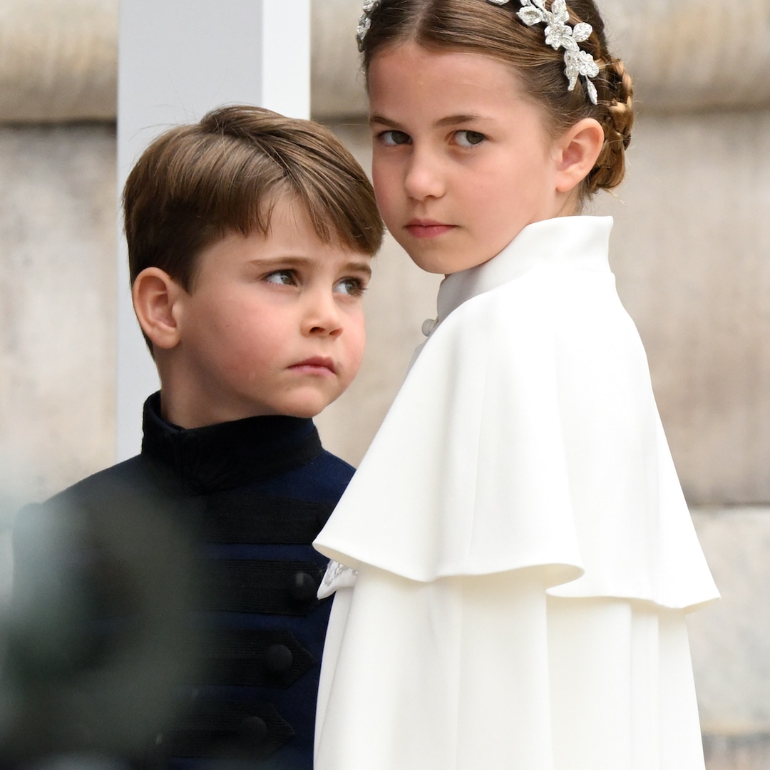 Princess Charlotte Is a Royally Perfect Big Sister to Prince Louis at King Charles III’s Coronation – E! Online